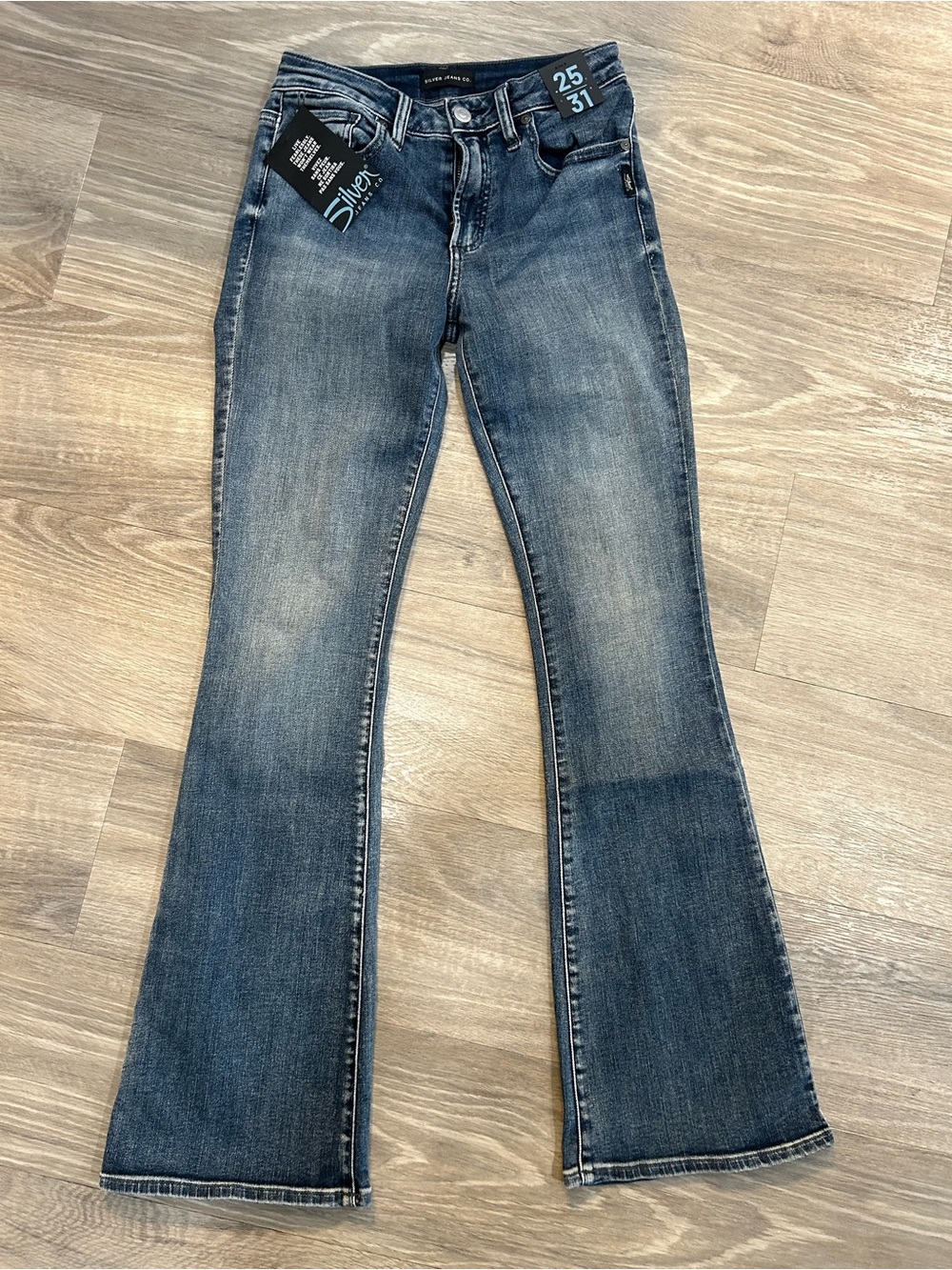 Silver Jeans Most Wanted Flare Leg Mid Rise Jeans